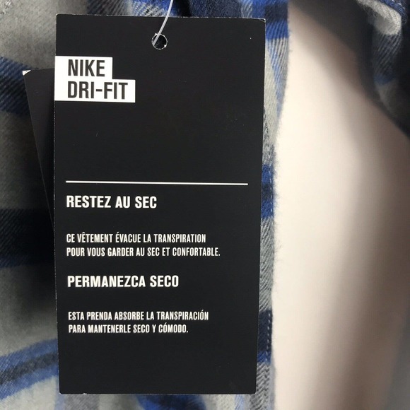 Hurley Dri-Fit Hemmingway Flannel Button Front Shirt Mens Small Grey Plaid $70 - Picture 6 of 6